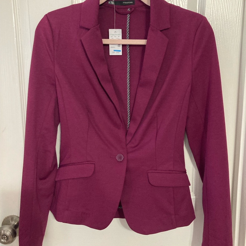 Maurices Rich Burgundy Blazer